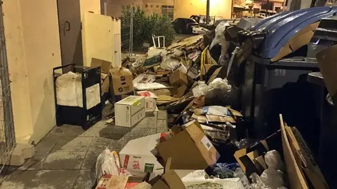 contenedores basura calle