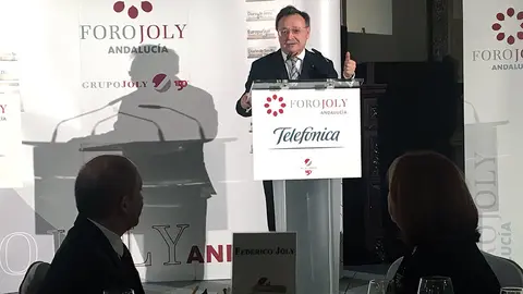 Juan Vivas, durante su intervenci&oacute;n en el Foro Joly