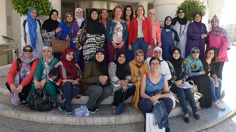 Curso de sanidad con las 35 alumnas