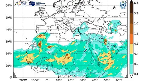 Tormenta de polvo africano
