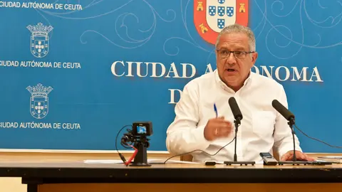 Jacob Hachuel, este martes 1 de agosto en la sala de prensa del Ayuntamiento