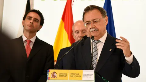 Juan Vivas, este lunes en la apertura de la nueva c&aacute;rcel