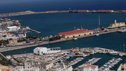 Vista Panor&aacute;mica del Puerto de Ceuta. Autoridad Portuaria