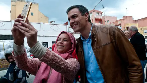 Pedro S&aacute;nchez, en su visita a Ceuta