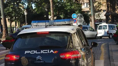 Un coche de la Polic&iacute;a Nacional.