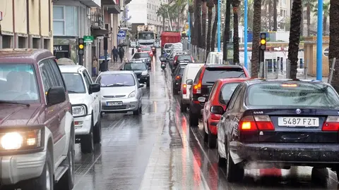 coches centro atasco