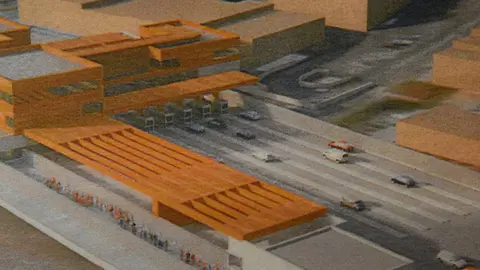 Recreaci&oacute;n del proyecto de ampliaci&oacute;n de la frontera
