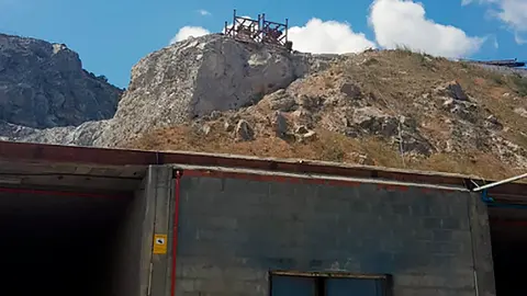 Instalaciones de TRACE bajo la cantera