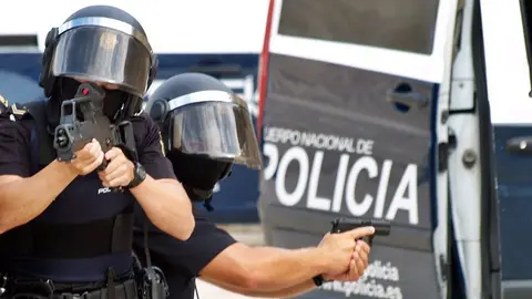 polic&iacute;a nacional antidisturbios