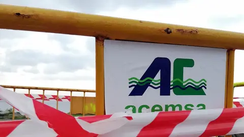 Valla con el logo de ACEMSA / Archivo