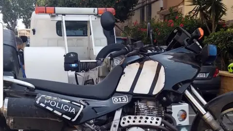 polic&iacute;a local moto