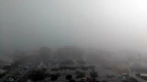Niebla en la playa del Rinconcillo
