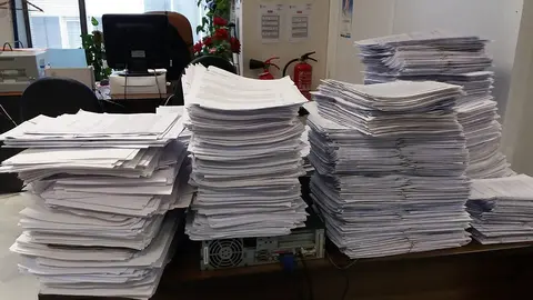 Expedientes acumulados en el &Aacute;rea de Estad&iacute;stica