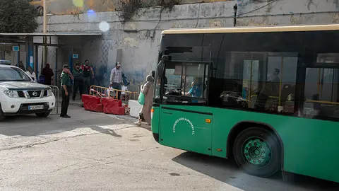 Frontera Autobus Guardia Civil