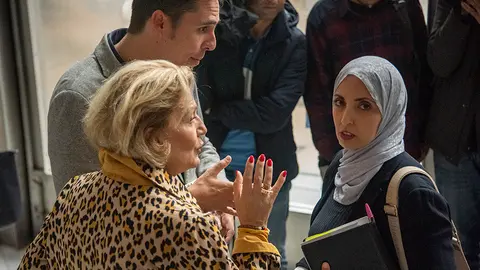 Pepe Sim&oacute;n, Blanca G&oacute;mez y Fatima Hamed