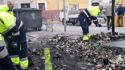 basura quemada trace