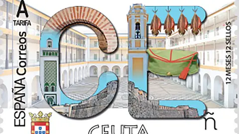 Sello dedicado a Ceuta en marzo de 2020