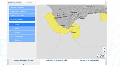 Alerta Amarilla Fuente Aemet