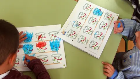 alumnado infantil apaisada