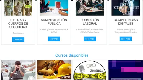 Web de formaci&oacute;n de CCOO Ceuta