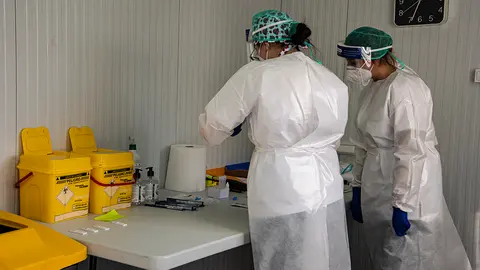 Punto COVID enfermeras test antigenos pruebas