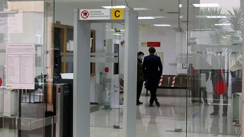 Entrada del Juzgado de lo Social &Uacute;nico de la ciudad