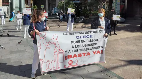 TRabajadoras de CLECE