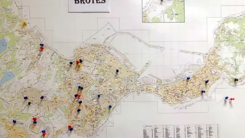 mapa brotes