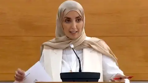 Fatima Hamed, durante el Debate sobre el Estado de la Ciudad