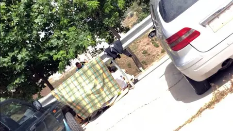 campamento migrantes calle rosales