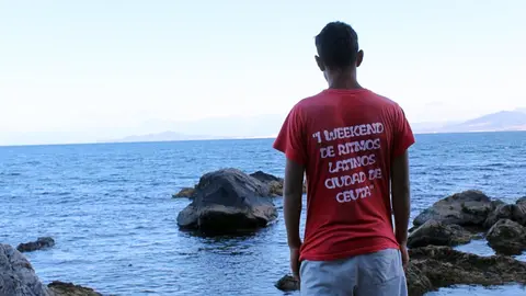 inmigrante playa