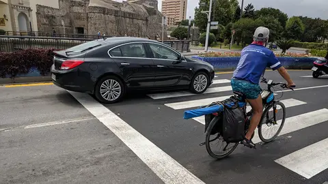 Paso peatones desdoblmiento ciclista 