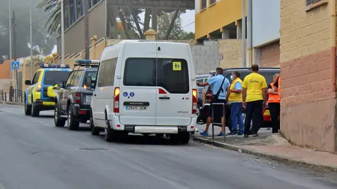 Varios menores de Santa Amelia, instantes previos a ser devueltos a Marruecos