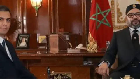Pedro S&aacute;nchez y Mohamed VI en una imagen de archivo
