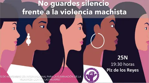 Cartel de la convocatoria de la Plataforma Feminista