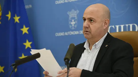 Juan Guti&eacute;rrez, en la sala de prensa del Palacio Auton&oacute;mico