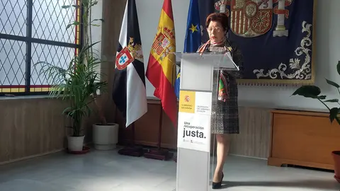Salvadora Mateos, este lunes en Delegaci&oacute;n de Gobierno