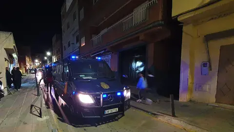 Furg&oacute;n de la Polic&iacute;a Nacional, en El Pr&iacute;ncipe