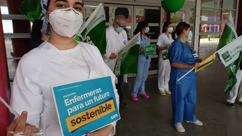 Protesta de SATSE en el Hospital