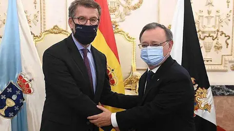Feijoo y Vivas en la &uacute;ltima visita del presidente popular