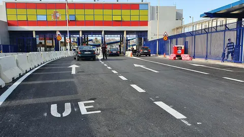 Entrada a Ceuta. Frontera del Tarajal