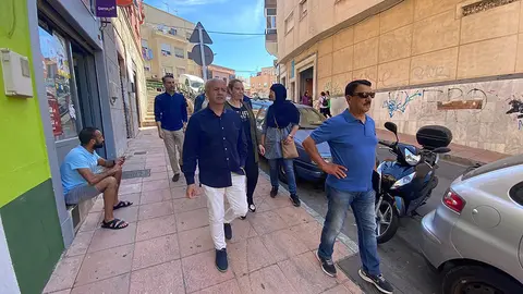 Guti&eacute;rrez y 'Frugui' durante su visita a Had&uacute;
