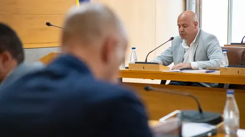 Guti&eacute;rrez durante una sesi&oacute;n plenaria