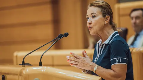 La senadora Yolanda Merelo.