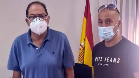 Juan Carlos P&eacute;rez (UGT) y Rachid Sbihi (AUGC)