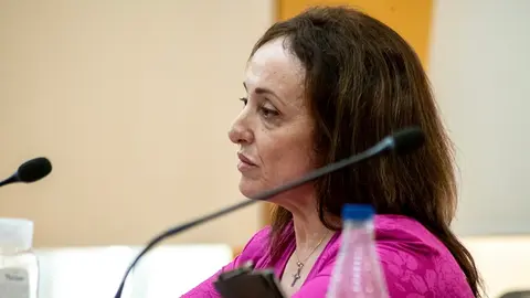 Mar&iacute;a del Carmen V&aacute;zquez, diputada no adscrita, durante el transcurso de una sesi&oacute;n plenaria
