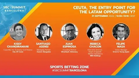 Cartel del debate en el marco del SBC Summit Barcelona