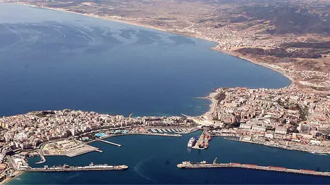 Vista a&eacute;rea de Ceuta