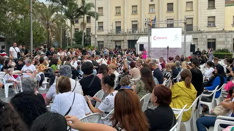 Plaza de los Reyes  durante la Semana dlel Comercio 2022