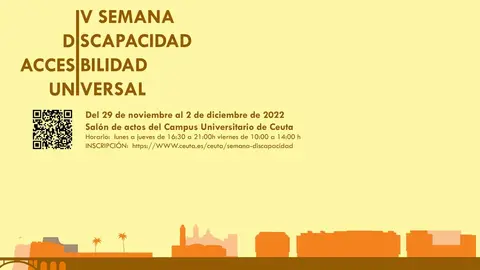 Cartel promocional de la cuarta edici&oacute;n de la Semana de la Discapacidad y la Accesibilidad Universal